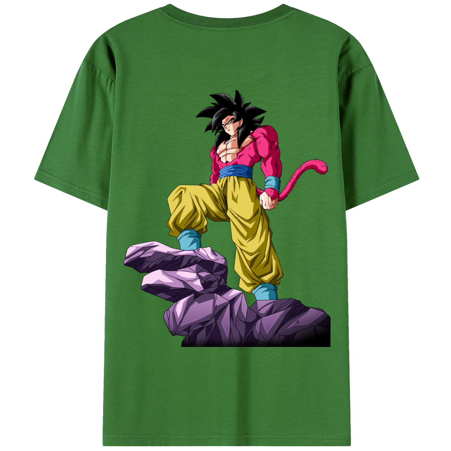 （画像用） ドラゴンボール 孫悟空（そん ごくう）Son Goku カカロット DRAGON BALL Kakarotto レディース半袖Tシャツ(バックプリント)